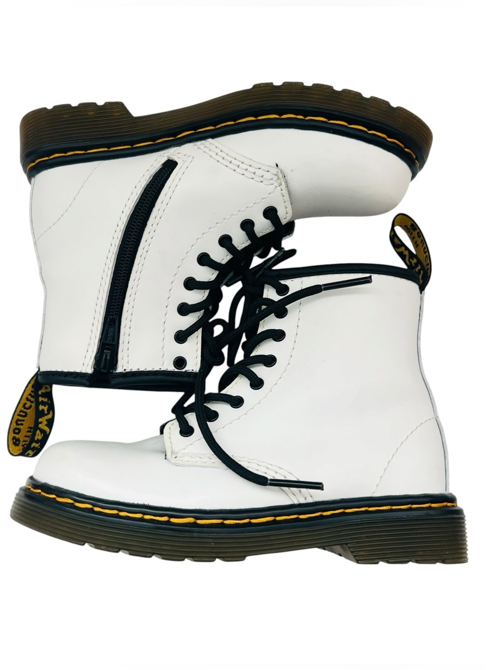 Dr. Martens Kids Patent Leather Lace Up Boots